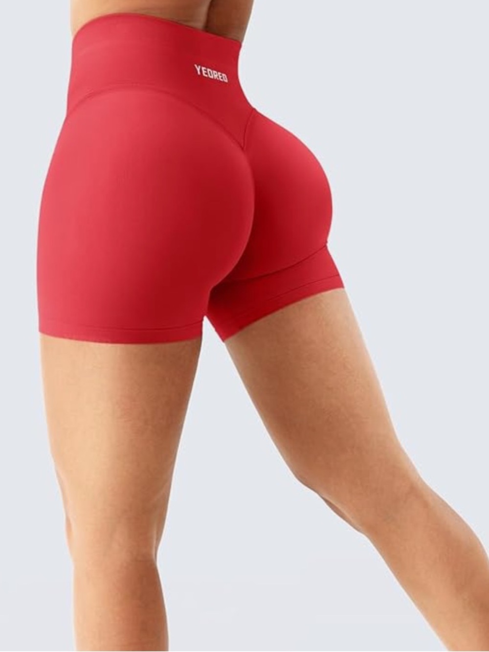 YEOREO Boost Workout Shorts Womens Booty Lifting 4.5"